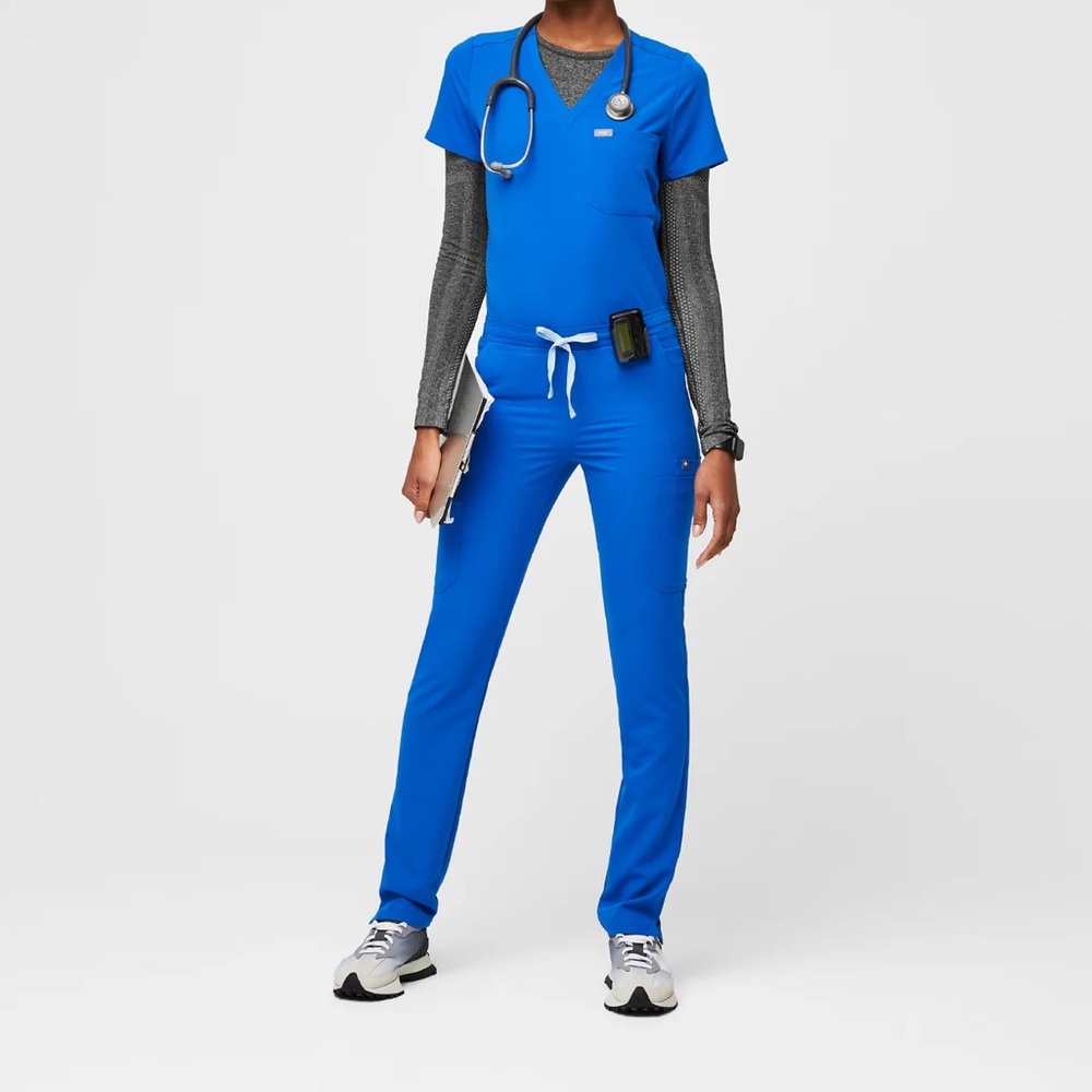 NWT Figs Yola Skinny Scrub Pants in Royal Blue 💙 ~ XS